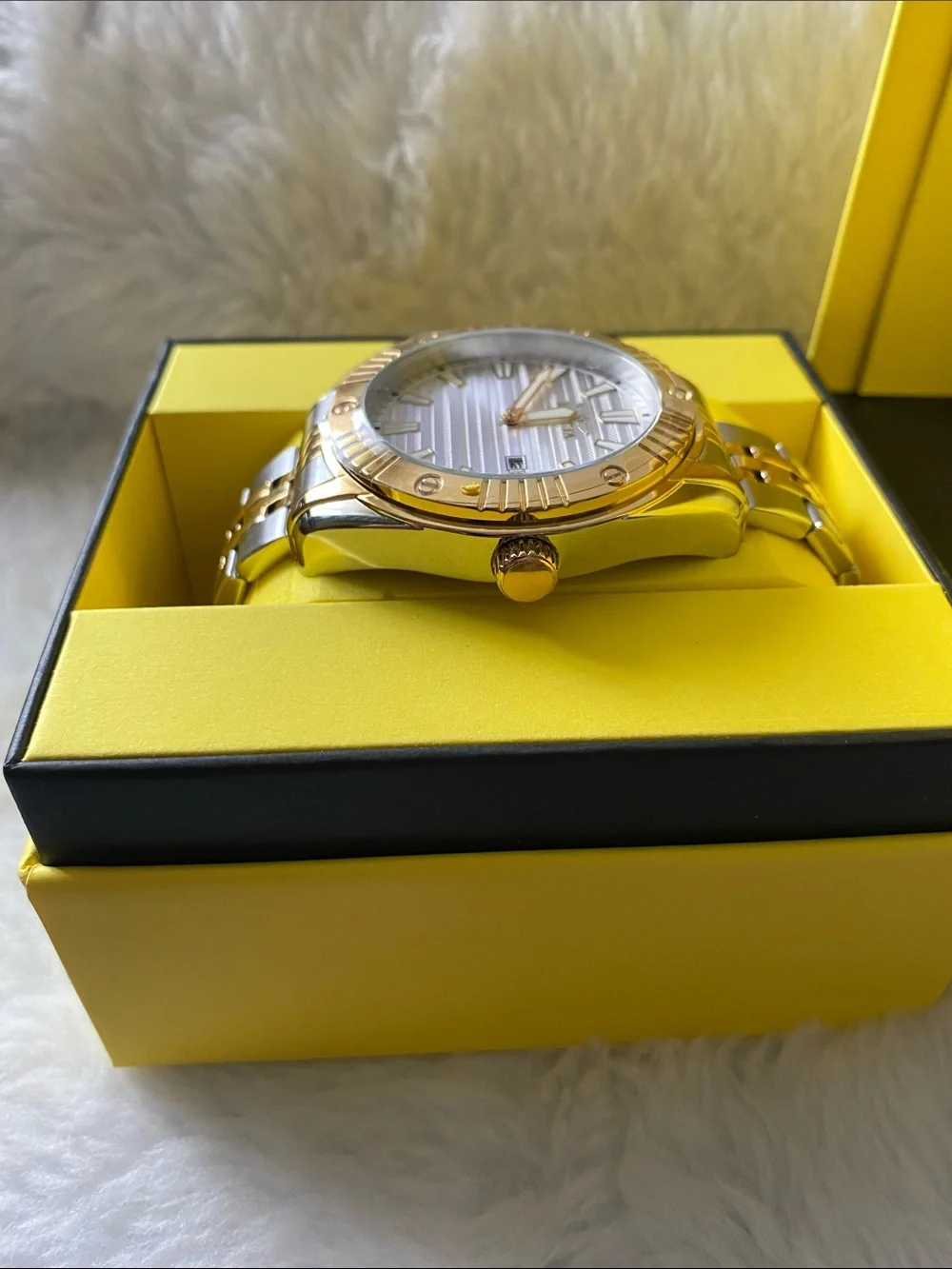 Invicta NEW Angel Unisex Gold &Silver Stainless Watch, 48mm